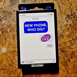 New Phone Who Dis" Super Funny Kids/Teen/Family Card Game - NIB